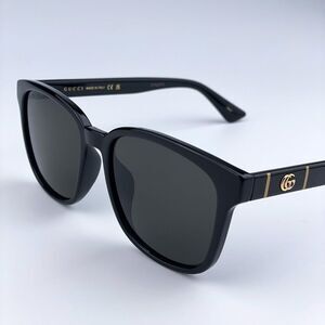 Brand NEW Gucci GG0637SK 001 Black Grey Unisex Sunglasses